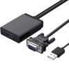 Cable Chuyển VGA sang HDMI + Audio 3.5mm Ugreen 60814