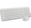 Bộ bàn phím chuột không dây Logitech MK250 Bluetooth Trắng
