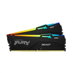 Ram PC Kingston Fury Beast RGB 64GB (2x32GB) 5600MHz DDR5 KF556C40BB2AK2-64