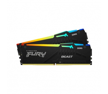 Ram PC Kingston Fury Beast RGB XMP DDR5 32GB (2x16GB) 6400MHz KF564C32BBAK2-32