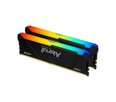 Ram PC Kingston Fury Beast RGB 16GB(2x8GB) 3200MHz DDR4 KF432C16BB2AK2/16